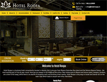 Tablet Screenshot of hotelroopa.com